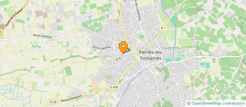 localisation de l'entreprise RACINES DES HALLES  PERNES-LES-FONTAINES