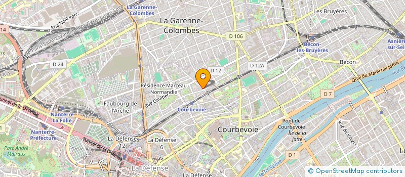 localisation de l'entreprise RACINES DU NORD à COURBEVOIE