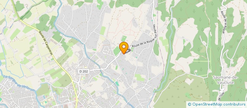 localisation de l'entreprise RACINES ET DEVENIR à L'ISLE-SUR-LA-SORGUE