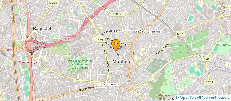 localisation de l'entreprise RACINES ET TRADITIONS à MONTREUIL
