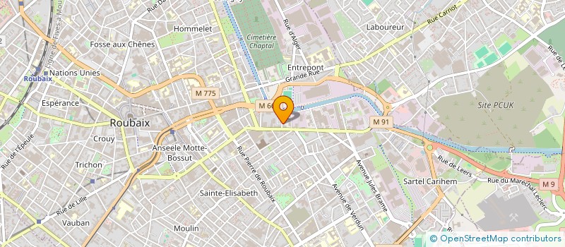 localisation de l'entreprise RACINES ET TRESORS D'ALGERIE  ROUBAIX