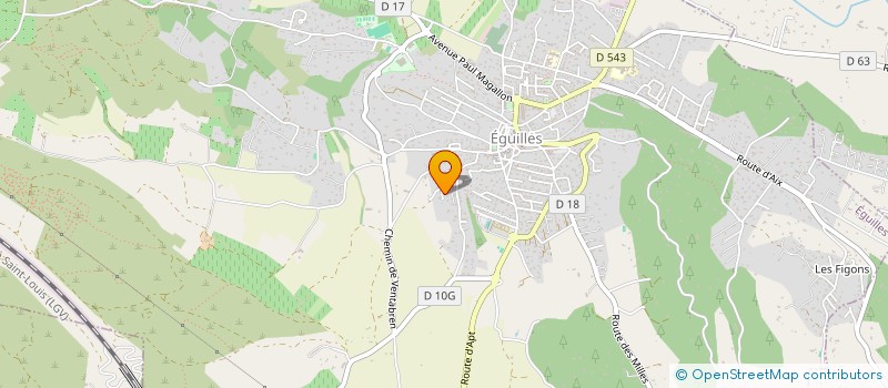 localisation de l'entreprise RACINES II  EGUILLES