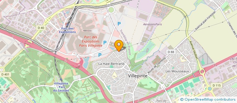 localisation de l'entreprise RACINES' KARAIB à VILLEPINTE