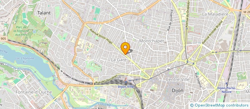 localisation de l'entreprise RACINES NATURELLES à DIJON