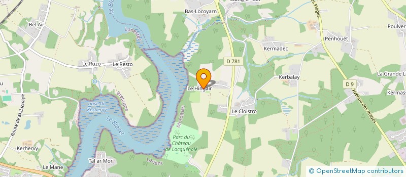 localisation de l'entreprise RACINES PARTAGEES  KERVIGNAC