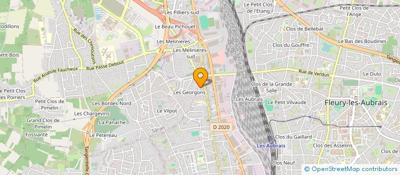 localisation de l'entreprise RACINES RECHERCHES SUR L'ACTION SOCIALE, LA CONCERTATION, LES INNOVATIONS SOCIALES ET L'ENVIRONNEMENT à SARAN
