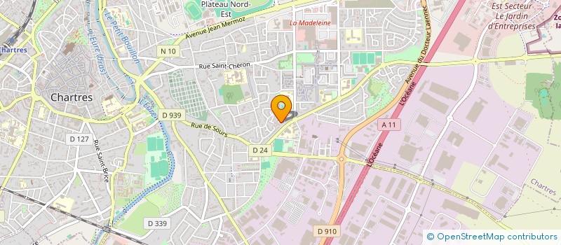 localisation de l'entreprise RACINET ACE à CHARTRES