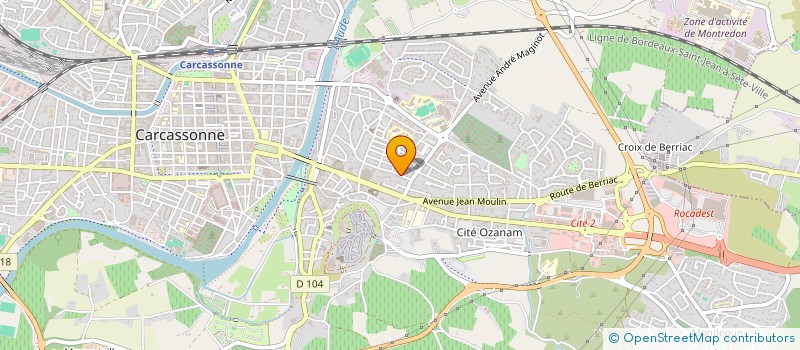 localisation de l'entreprise RACINETTE à CARCASSONNE