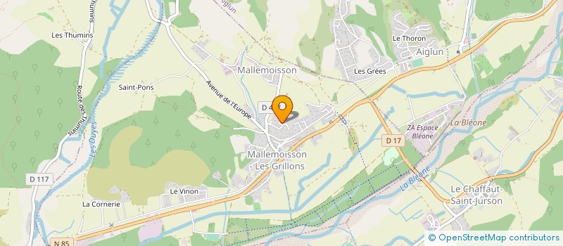 localisation de l'entreprise RACING 04  MALLEMOISSON