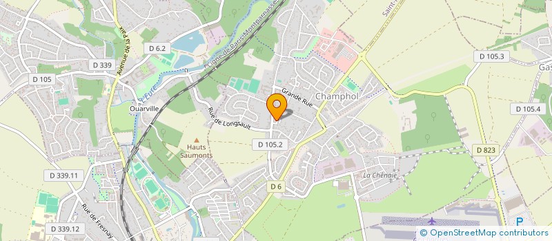 localisation de l'entreprise RACING ANTHOINE SPORT à CHAMPHOL