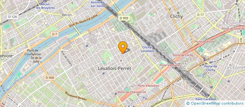 localisation de l'entreprise RACING & ASSOCIES à LEVALLOIS-PERRET