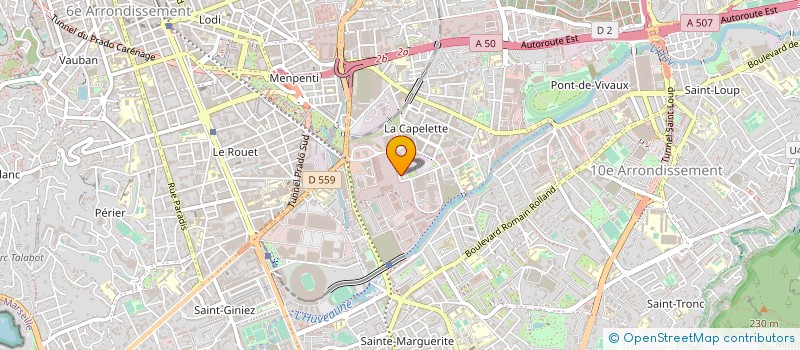 localisation de l'entreprise RACING CAR DIFFUSION à MARSEILLE