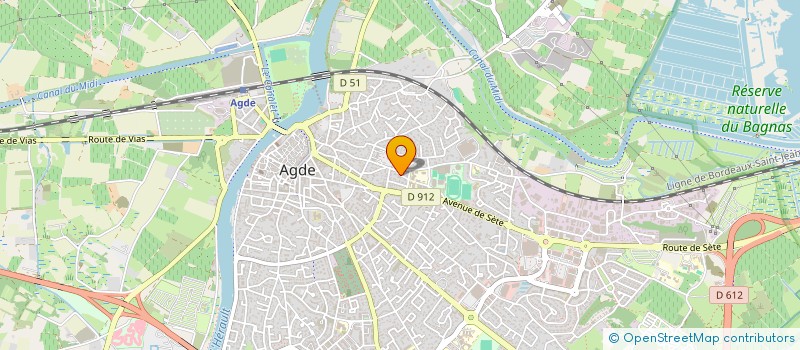 localisation de l'entreprise RACING CLUB AGATHOIS DEB BOISS  AGDE