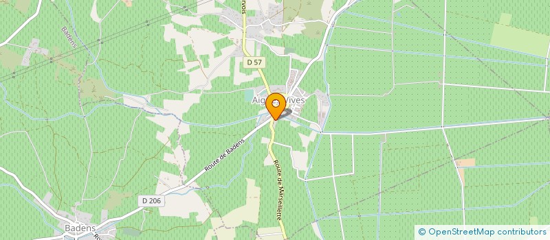 localisation de l'entreprise RACING CLUB BADENS RUSTIQUES AIGUES-VIVES  BADENS