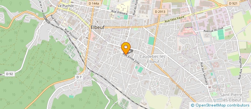 localisation de l'entreprise RACING CLUB CAUDEBECAIS  CAUDEBEC-LES-ELBEUF