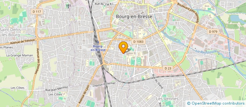 localisation de l'entreprise RACING CLUB CHALLENG BRESSANS TENNIS TAB à BOURG-EN-BRESSE