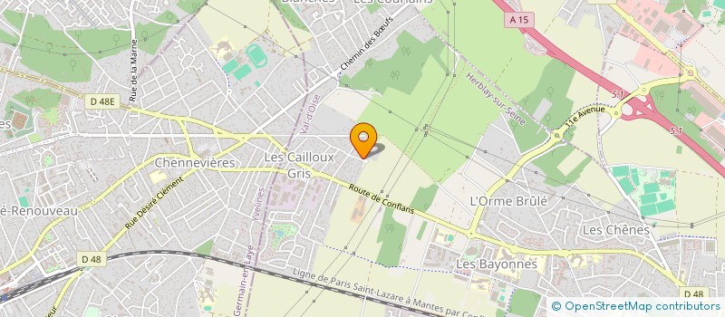 localisation de l'entreprise RACING CLUB CONFLANS (RCC)  HERBLAY-SUR-SEINE