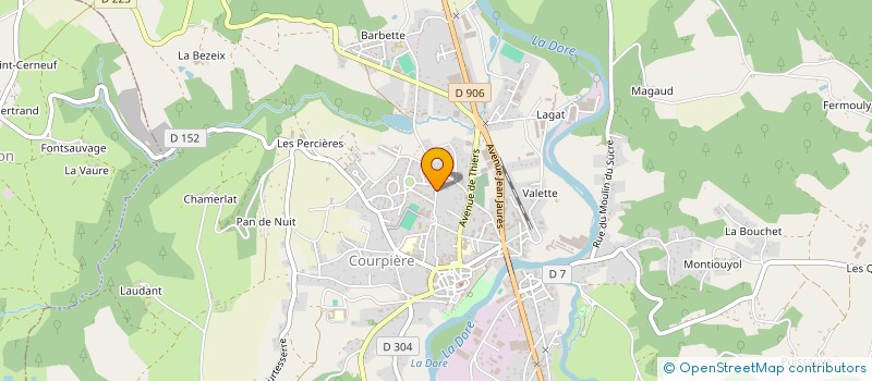 localisation de l'entreprise RACING CLUB COURPIEROIS à COURPIERE
