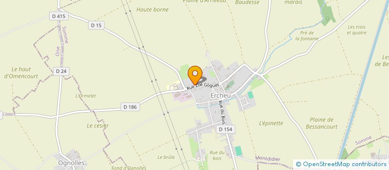 localisation de l'entreprise RACING CLUB D ERCHEU  ERCHEU