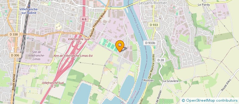 localisation de l'entreprise RACING CLUB DE BELIGNY à VILLEFRANCHE-SUR-SAONE