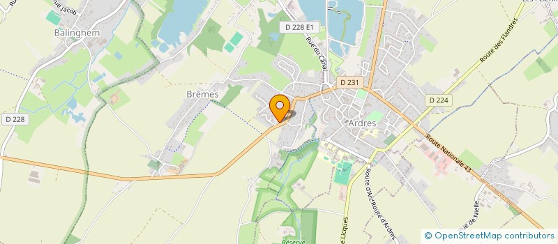 localisation de l'entreprise RACING-CLUB DE BREMES-LES-ARDRES  BREMES