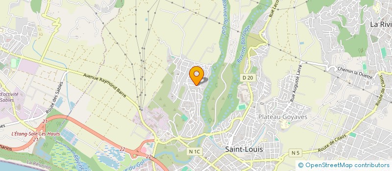 localisation de l'entreprise RACING CLUB DE SAINT LOUIS à SAINT-LOUIS