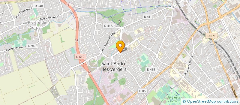 localisation de l'entreprise RACING CLUB DE ST ANDRE LES VERGERS à SAINT-ANDRE-LES-VERGERS