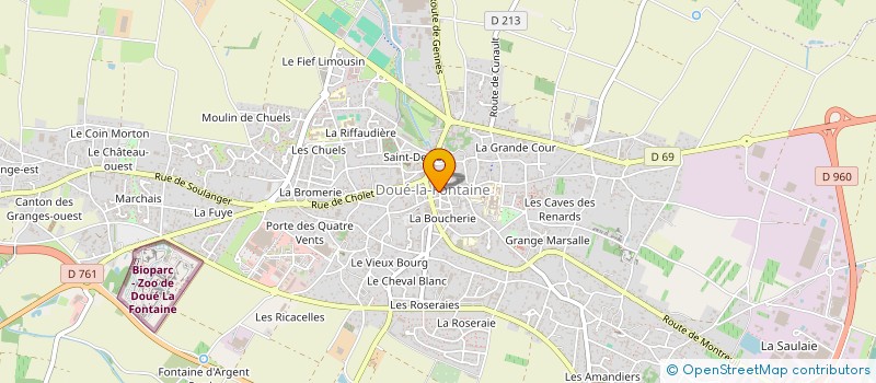 localisation de l'entreprise RACING CLUB DOUE PETANQUE  DOUE-EN-ANJOU