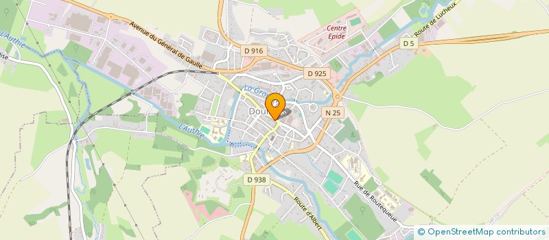 localisation de l'entreprise RACING CLUB DOULLENAIS à DOULLENS