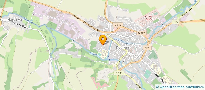 localisation de l'entreprise RACING CLUB DOULLENAIS FOOT à DOULLENS