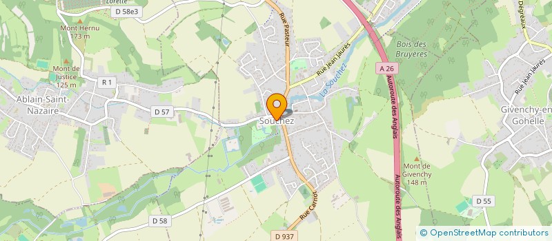 localisation de l'entreprise RACING CLUB MODELISME SOUCHEZ  SOUCHEZ