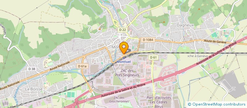 localisation de l'entreprise RACING CLUB MONTLUEL JUDO  MONTLUEL