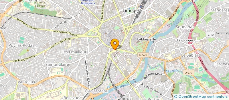 localisation de l'entreprise RACING CLUB MUNICIPAL LIMOGES à LIMOGES