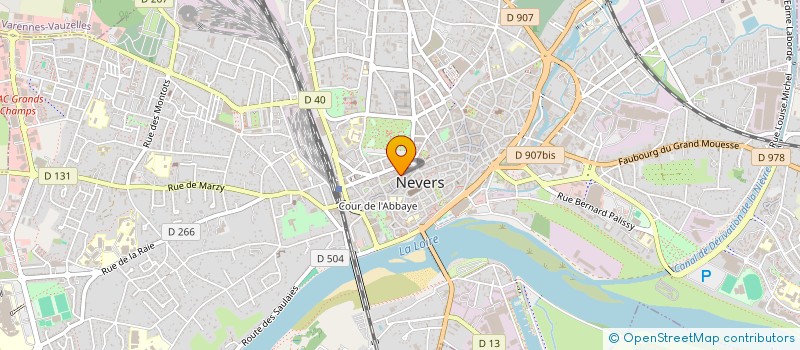 localisation de l'entreprise RACING CLUB NEVERS CHALLUY SERMOISE à NEVERS