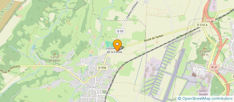 localisation de l'entreprise RACING CLUB OSSUNOIS à OSSUN