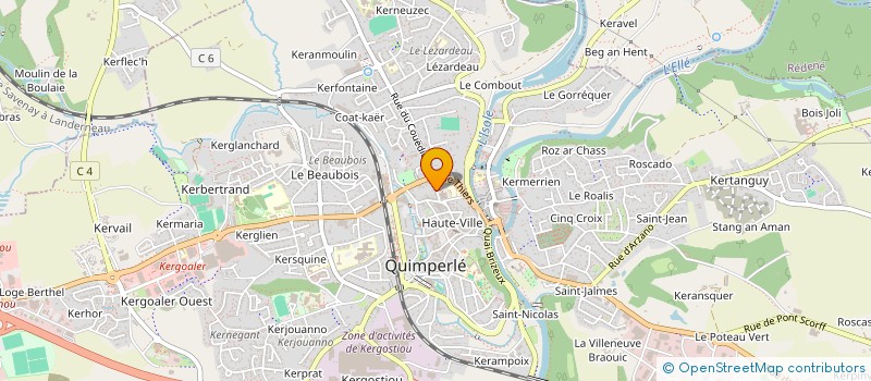 localisation de l'entreprise RACING CLUB QUIMPERLOIS à QUIMPERLE