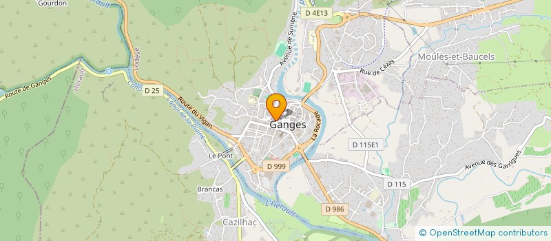 localisation de l'entreprise RACING CLUB SOCIETE SPORTIVE à GANGES
