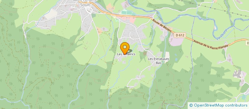 localisation de l'entreprise RACING CLUB ST AMANTAIS QUINZE  SAINT-AMANS-SOULT