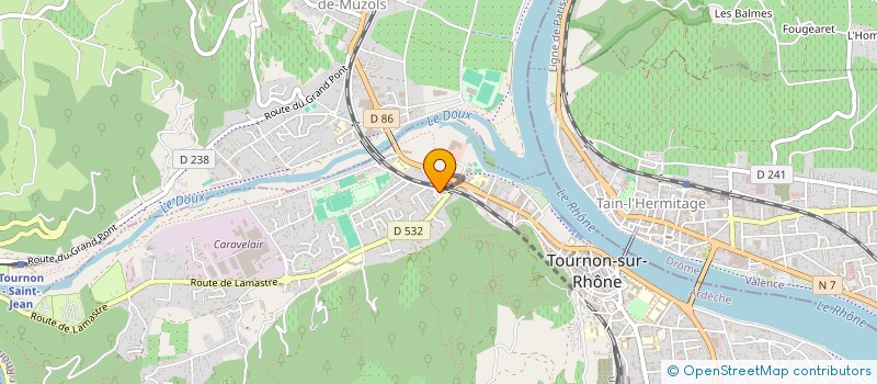 localisation de l'entreprise RACING CLUB TAIN TOURNON à TOURNON-SUR-RHONE