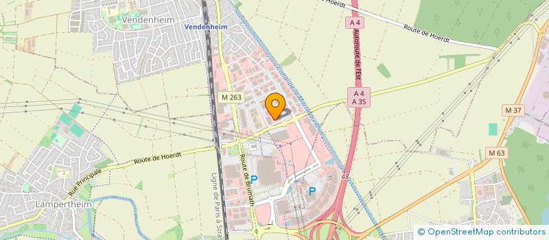 localisation de l'entreprise RACING CYCLES  VENDENHEIM