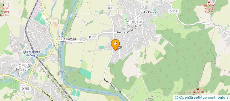 localisation de l'entreprise RACING HORIZON  MIREFLEURS