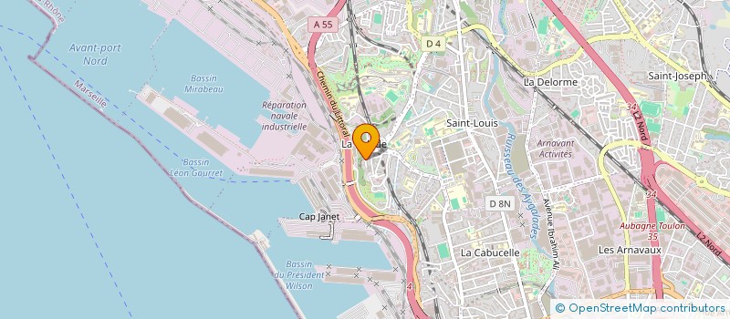 localisation de l'entreprise RACING INVEST à MARSEILLE