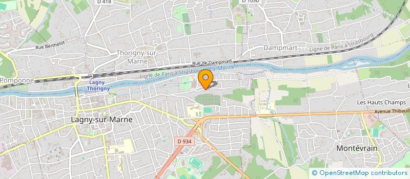 localisation de l'entreprise RACING KART CAUDECOSTE  LAGNY-SUR-MARNE