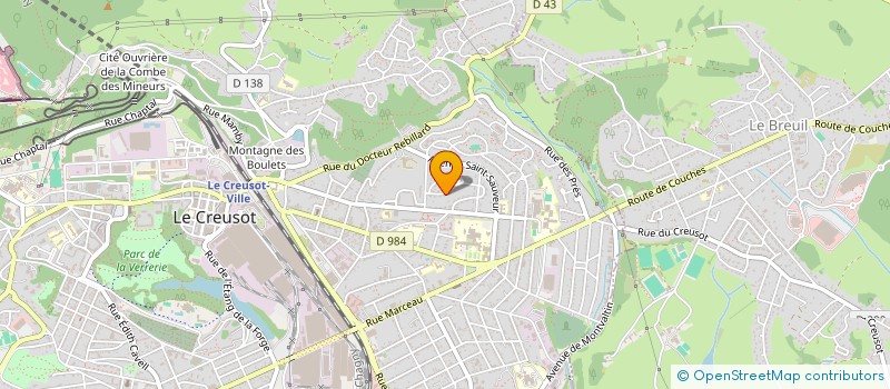 localisation de l'entreprise RACING MOB CREUSOTIN à LE CREUSOT