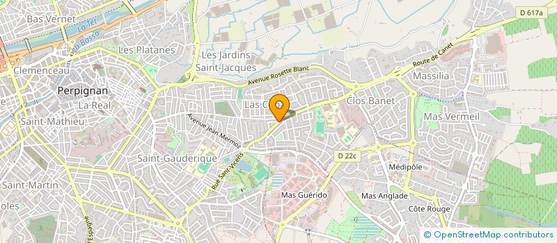 localisation de l'entreprise RACING PERPIGNAN MEDITERRANEE  PERPIGNAN