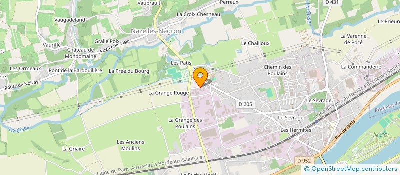 localisation de l'entreprise RACING PNEU à NAZELLES-NEGRON