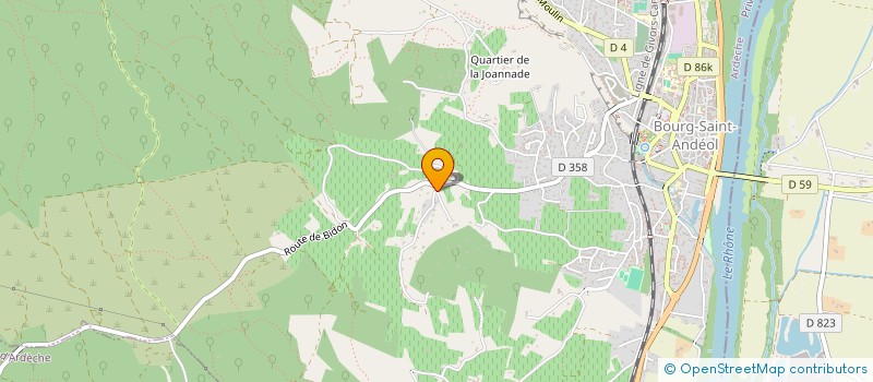 localisation de l'entreprise RACING PROJECT  BOURG-SAINT-ANDEOL