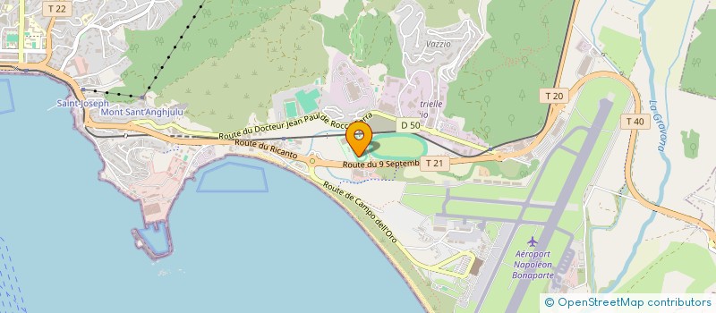 localisation de l'entreprise RACING RETRO RUGBY  AJACCIO