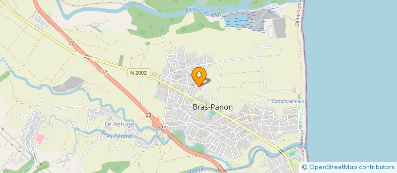 localisation de l'entreprise RACING RUGBY PANONNAIS à BRAS-PANON