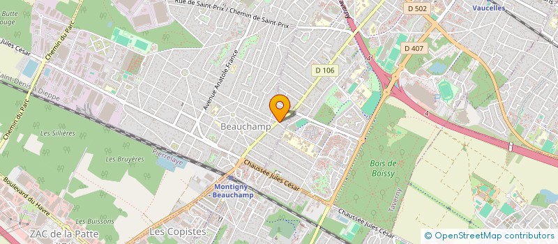 localisation de l'entreprise RACING SERVICE  BEAUCHAMP